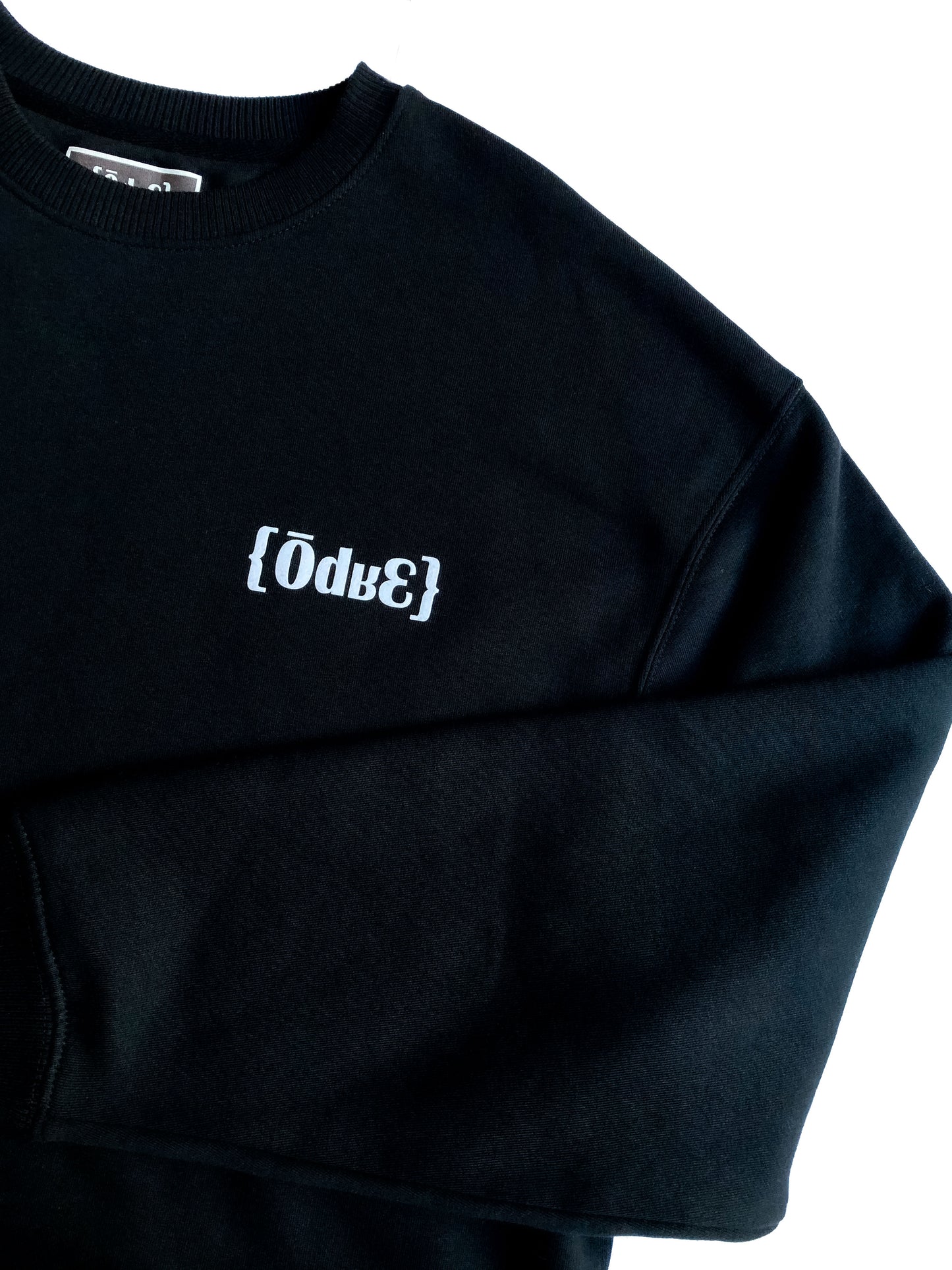 Sweatshirt UNISEX Odr3 Paris noir avec logo imprimé poitrine